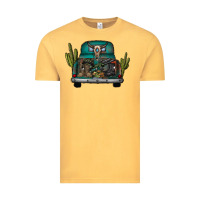 Vintage Mustard soldier truck Vintage Tee - CowhideDigitalArt