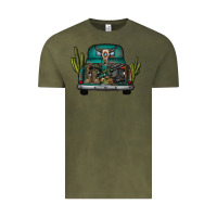 Vintage Olive soldier truck Vintage Tee - CowhideDigitalArt