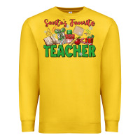Lemon santa's favorite teacher Premium Sweatshirt - MaliasSmallBusiness