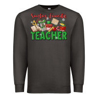 Smoke santa's favorite teacher Premium Sweatshirt - MaliasSmallBusiness