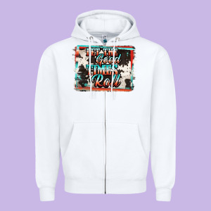 Let The Good Times Roll Zipper Hoodie Designed By Jasminsmagicworld