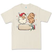 Bone custom milk and cookies with santa Premium Tee - MaliasSmallBusiness