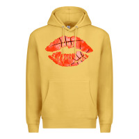 Antique Gold basketball lips Premium Hoodie - AdoDesignShop