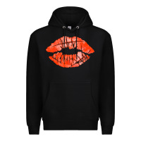 Black basketball lips Premium Hoodie - AdoDesignShop