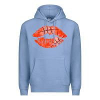 Colony Blue basketball lips Premium Hoodie - AdoDesignShop