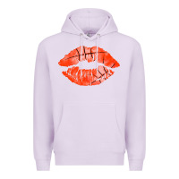 Lilac basketball lips Premium Hoodie - AdoDesignShop