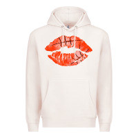Pale Pink basketball lips Premium Hoodie - AdoDesignShop