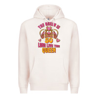 Pale Pink the queen is 50 long live the queen Premium Hoodie - Jasminsmagicworld