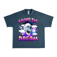 Midnight Navy living the dream Urban Heavy Tee - JahusDesignShop