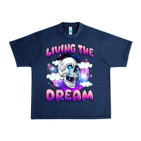 Navy living the dream Urban Heavy Tee - JahusDesignShop