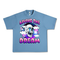 Pebble Blue living the dream Urban Heavy Tee - JahusDesignShop