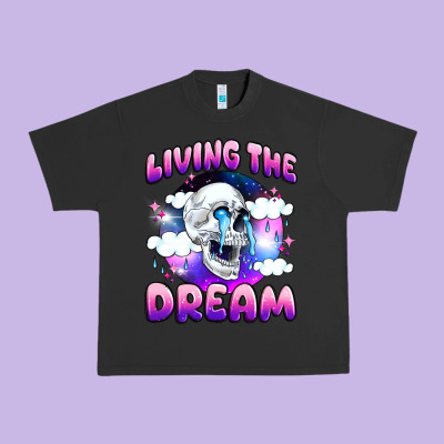 Living The Dream Urban Heavy Tee Designed By Jahusdesignshop