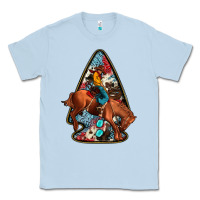 Dusty Blue arrowhead rodeo Classic Tee - JahusDesignShop