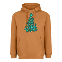 Meerkat christmas tree with gemstones Heavyweight Hoodie - MaliasSmallBusiness