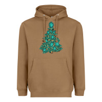 Toasted Coconut christmas tree with gemstones Heavyweight Hoodie - MaliasSmallBusiness