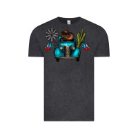 Vintage Black texas truck Vintage Tee - CowhideDigitalArt