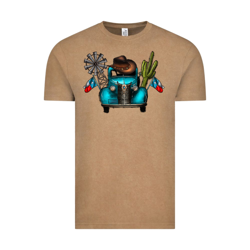 Texas Truck Vintage Tee by CowhideDigitalArt | Teevron