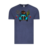 Vintage Denim texas truck Vintage Tee - CowhideDigitalArt