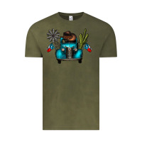 Vintage Olive texas truck Vintage Tee - CowhideDigitalArt