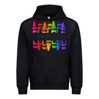 Black custom name crayons Urban Hoodie - texasbilliewilder