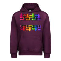 Mauve Wine custom name crayons Urban Hoodie - texasbilliewilder