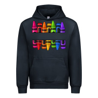 Navy custom name crayons Urban Hoodie - texasbilliewilder