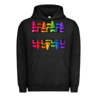 Pigment Black custom name crayons Urban Hoodie - texasbilliewilder