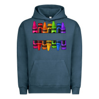 Pigment Midnight Navy custom name crayons Urban Hoodie - texasbilliewilder