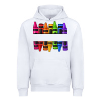 White custom name crayons Urban Hoodie - texasbilliewilder