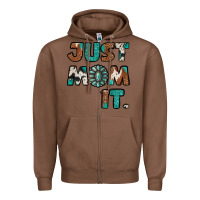 Chestnut Just Mom It Zipper Hoodie - Jasminsmagicworld