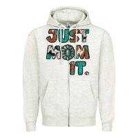 Oatmeal Heather Just Mom It Zipper Hoodie - Jasminsmagicworld