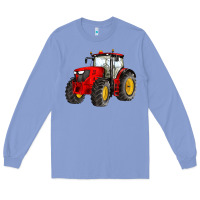 Colony Blue western farm tractor red Long Sleeve Tee - Artiststas