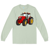 Matcha western farm tractor red Long Sleeve Tee - Artiststas