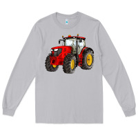 Moon Dust western farm tractor red Long Sleeve Tee - Artiststas
