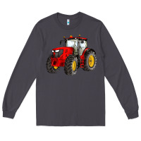 Smoke western farm tractor red Long Sleeve Tee - Artiststas
