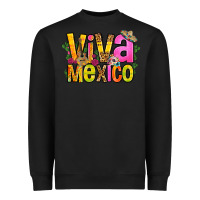 Black viva mexico long live mexico Heavyweight Sweatshirt - FaDigitalArtStudio