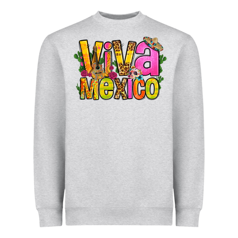 Viva Mexico Long Live Mexico Heavyweight Sweatshirt by FaDigitalArtStudio | Teevron