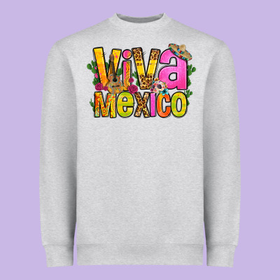 Viva Mexico Long Live Mexico Heavyweight Sweatshirt Designed By Fadigitalartstudio