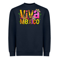 Navy viva mexico long live mexico Heavyweight Sweatshirt - FaDigitalArtStudio