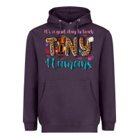 Plum its a good day to teach tiny humans Heavyweight Hoodie - NancyCooperArtShop