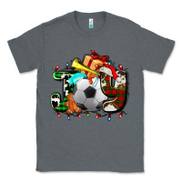 Charcoal Heather joy with soccer element and Christmas Classic Tee - AdoDesignShop