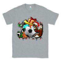 Heather Grey joy with soccer element and Christmas Classic Tee - AdoDesignShop