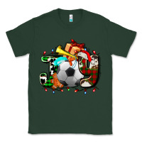 Sports Green joy with soccer element and Christmas Classic Tee - AdoDesignShop