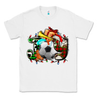 White joy with soccer element and Christmas Classic Tee - AdoDesignShop