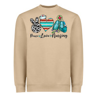 Peace Love Nursing Heavyweight Sweatshirt | Teevron