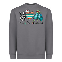 Storm peace love nursing Heavyweight Sweatshirt - CowhideDigitalArt