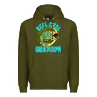 Army Green reel cool grandpa Premium Hoodie - Jasminsmagicworld