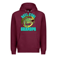 Burgundy reel cool grandpa Premium Hoodie - Jasminsmagicworld