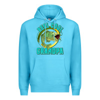 Ocean Blue reel cool grandpa Premium Hoodie - Jasminsmagicworld