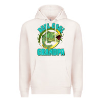 Pale Pink reel cool grandpa Premium Hoodie - Jasminsmagicworld